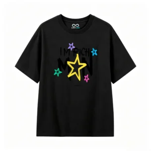 Remera estampada estrellas gráfico