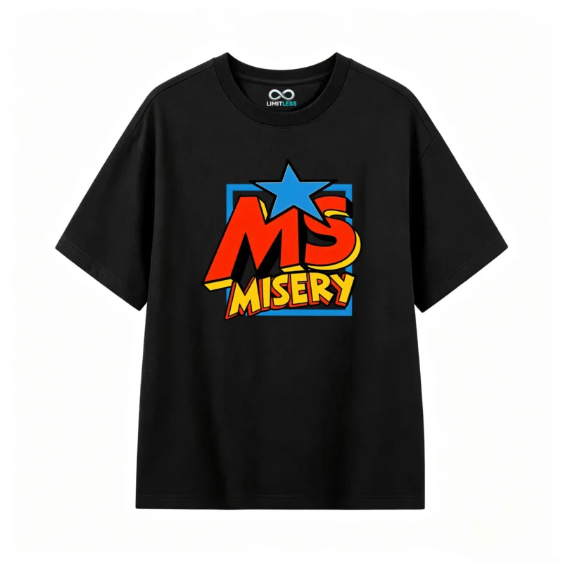 主图_1 Remera Misery estampada logo retro