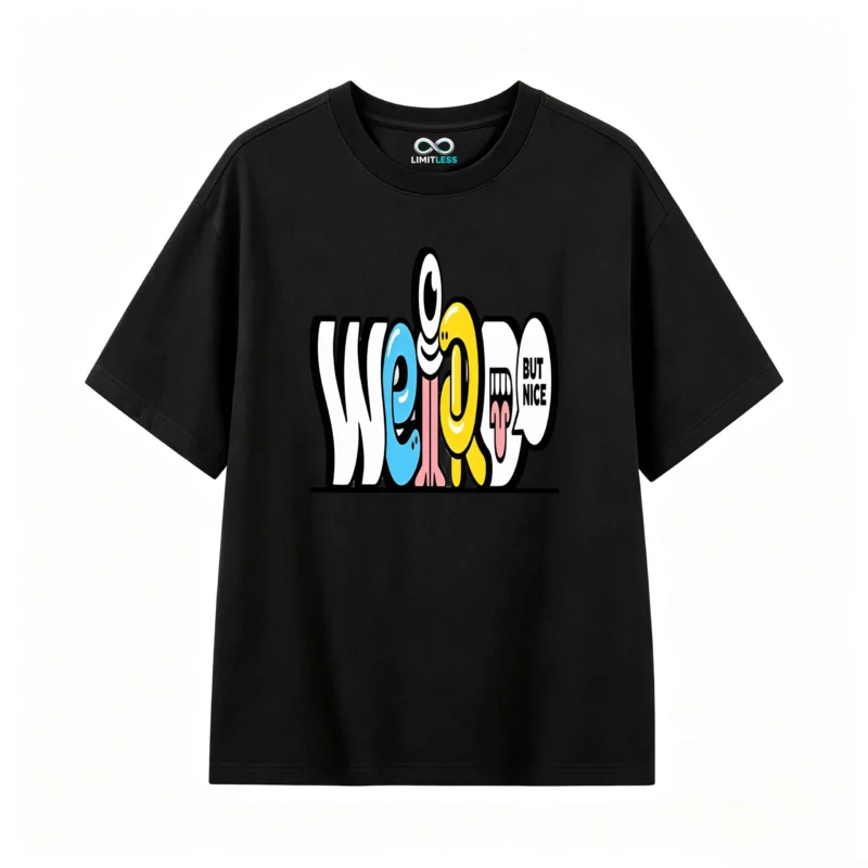 Remera estampada Weird But Nice gráfico