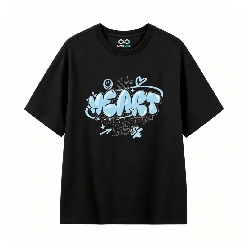 主图_1 Remera estampada corazón gráfico