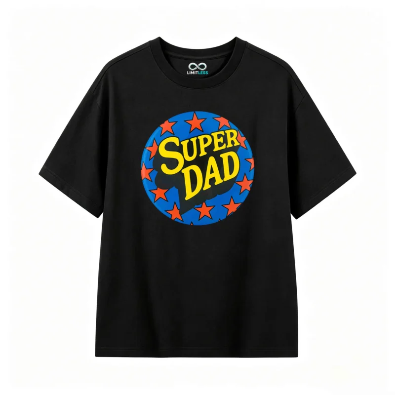 Remera estampada Super Dad diseño original