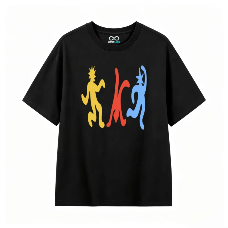 Remera estampada arte abstracto moderno