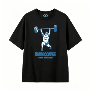 主图_1 Remera Iron Coffee estampada gym fitness