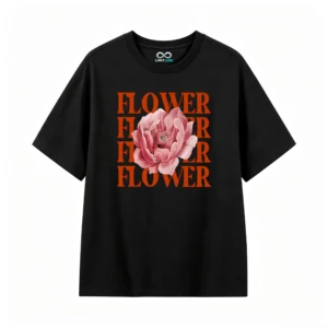 Remera estampada floral vintage gráfico