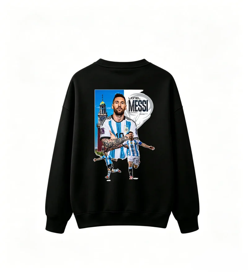 主图_1 Lionel Messi Argentina Soccer Legend Crew Neck Sweatshirt