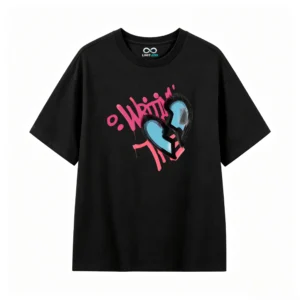 主图_1 Remera grafiti estampado corazón roto