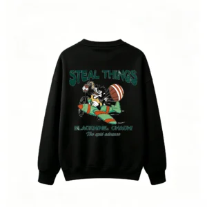 主图_1 Steal Things Blacknine Chachi Graphic Crew Neck Sweatshirt