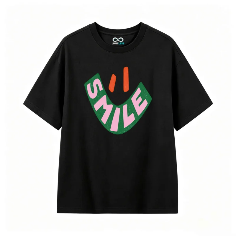 主图_1 Remera estampada sonrisa vintage