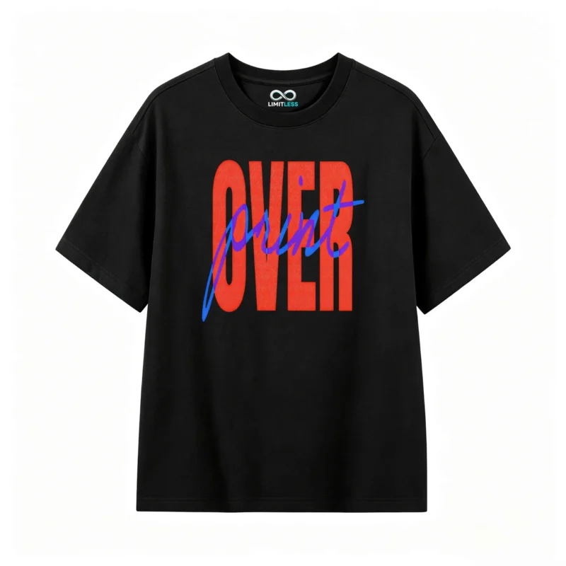 Remera estampada Overprint gráfico