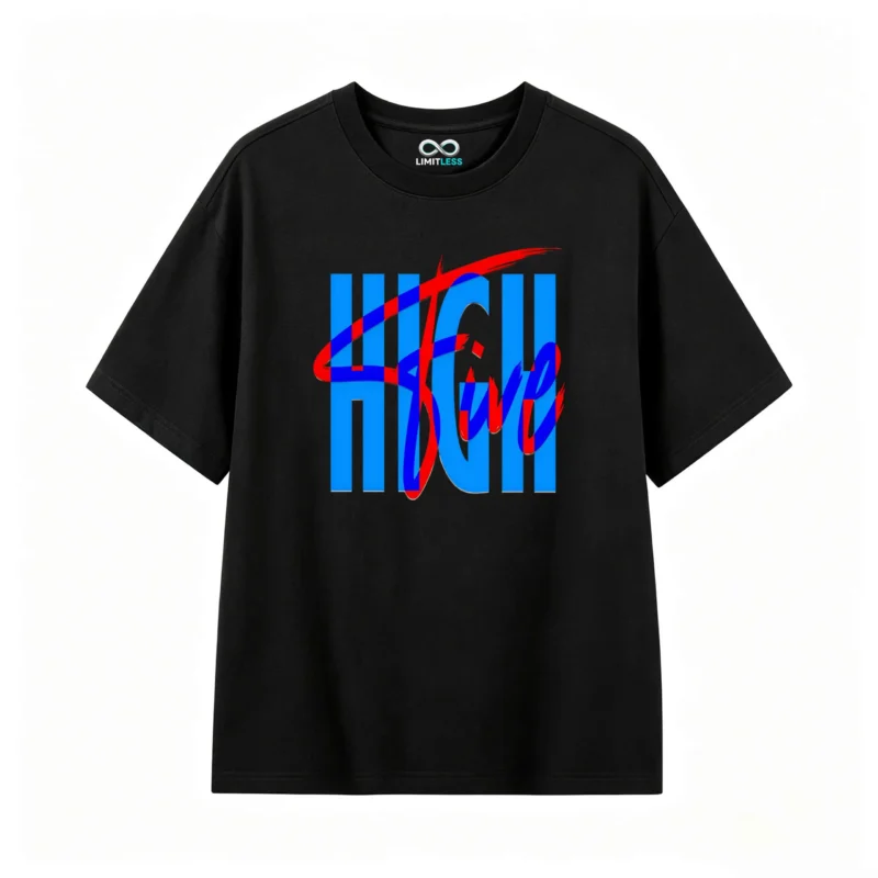Remera estampada High Five gráfico