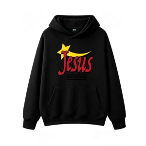主图_1 Buzo capucha, Jesús estrella estampado
