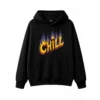 Buzo capucha, Chill fuego diseño gráfico