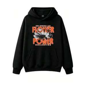 主图_1 Buzo capucha, estampa Flower Power retro