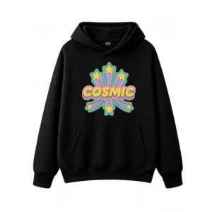 Buzo capucha, Cosmic vintage estampado