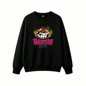 主图_1 Buzo cuello redondo, estampa Bestin estilo urbano