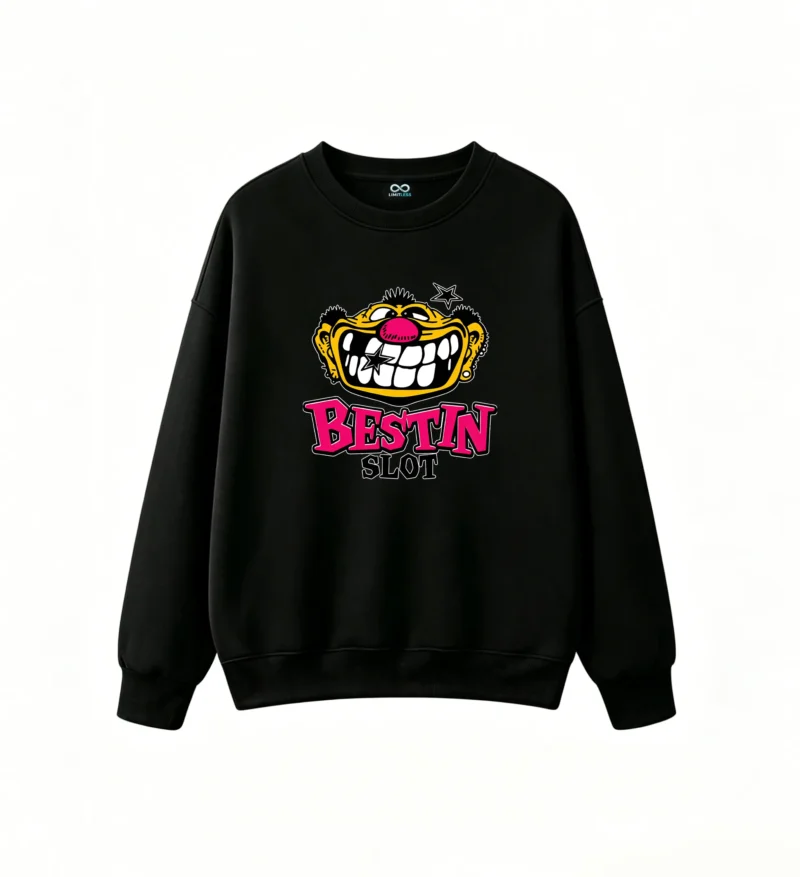 Buzo cuello redondo, estampa Bestin estilo urbano