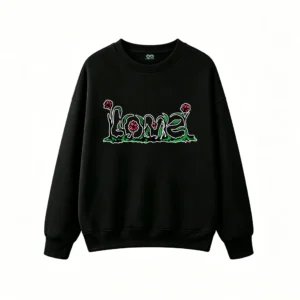 主图_1 Buzo cuello redondo, estampa Love Floral estilo urbano