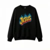 Buzo cuello redondo, estampa Jesús Fuego diseño urbano