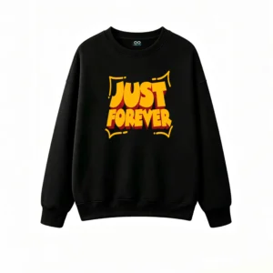 主图_1 Buzo cuello redondo, estampa Just Forever casual urbano