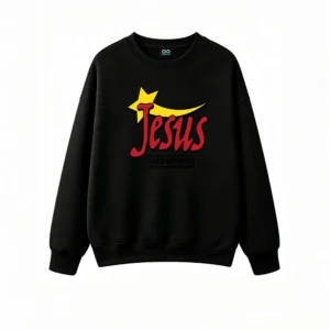 主图_1 Buzo cuello redondo, Jesús estampa religioso diseño único