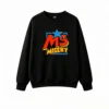 Buzo cuello redondo Ms Misery, estampa urbana casual