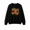 Buzo cuello redondo, estampa Everything Hallelujah moderno