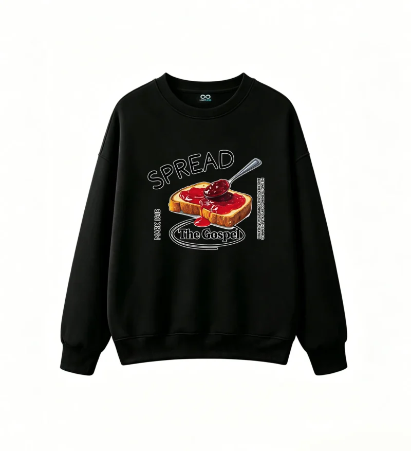 主图_1 Buzo cuello redondo, estampa tostada mermelada casual