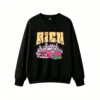 主图_1 Buzo cuello redondo, Rich Squad camioneta calaveras holgado