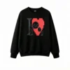 主图_1 Buzo cuello redondo, pixel arte corazón diseño casual