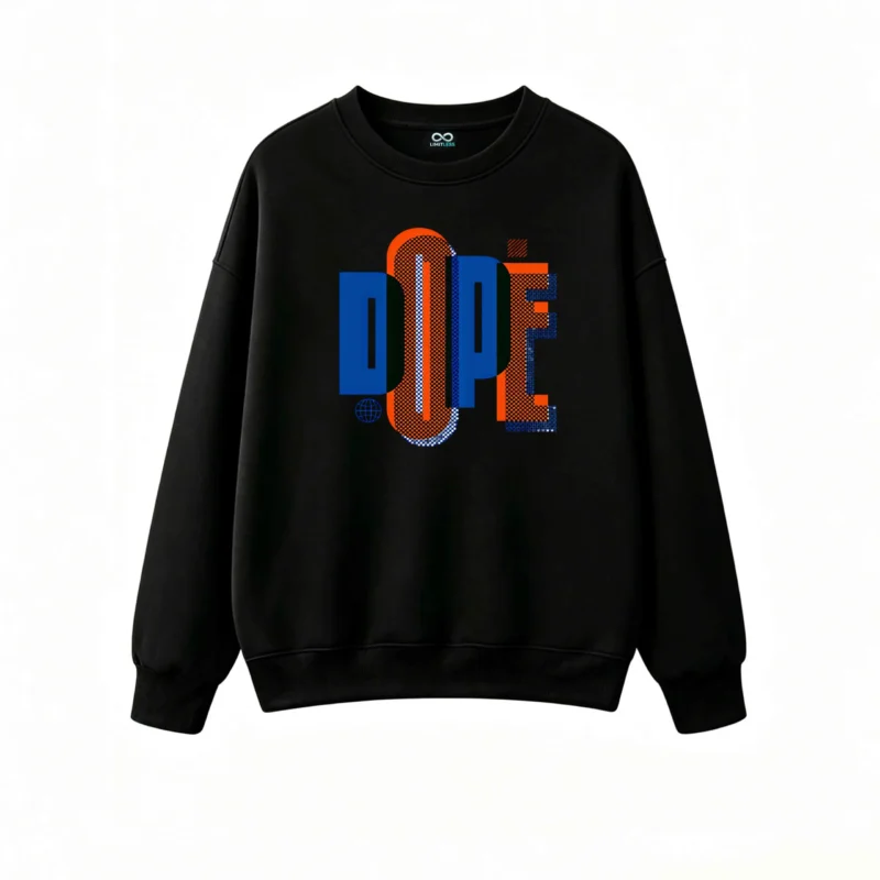 Buzo cuello redondo, Dope gráfico urbano estilo casual