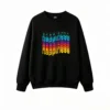 Buzo cuello redondo, felicidad multicolor estampa casual