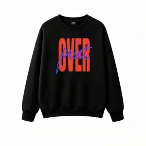 主图_1 Buzo cuello redondo, Overprint streetwear estilo casual