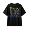 主图_1 Remera Algodón Estampada Religiosa Pray To Him Vintage Premium