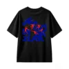 Remera Algodón Estampado Arte Abstracto Oversize Urbana