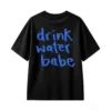 Remera Algodón Estampada Drink Water Casual Oversize Premium