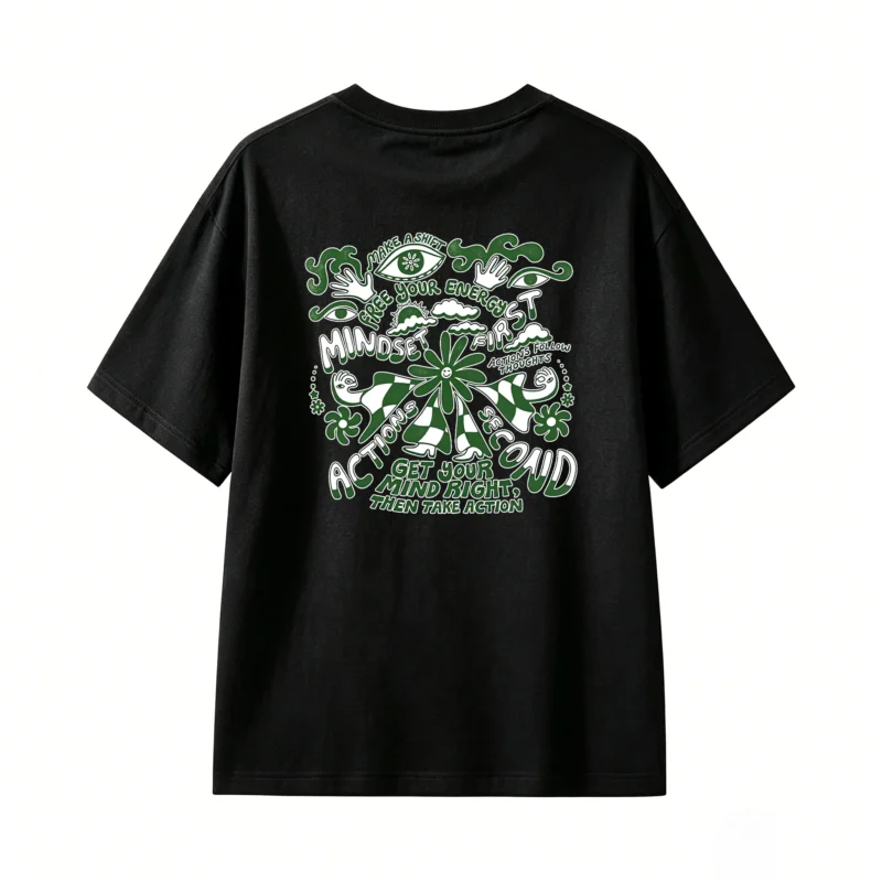Remera Algodón Try It Out Estampado Urbano Diseño Retro