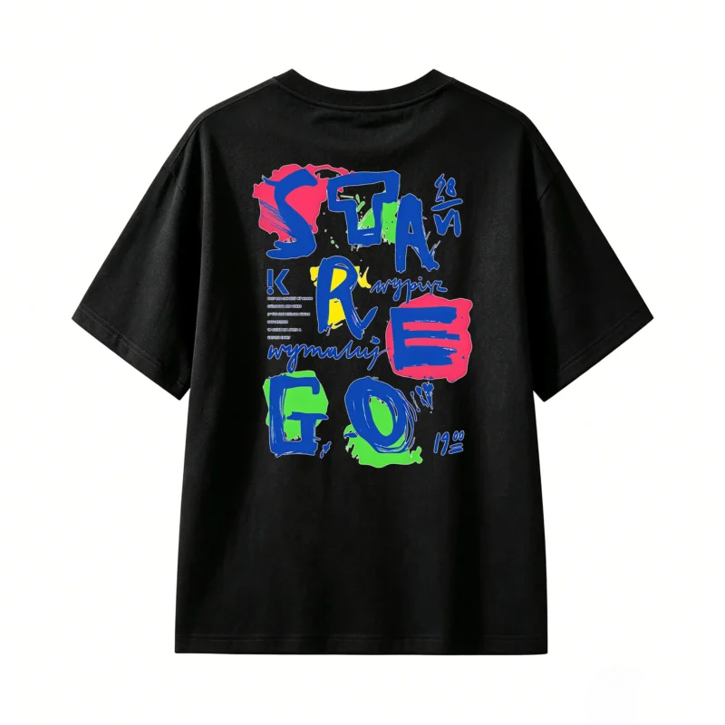 主图_1 Remera Algodón Estampado Urbano Diseño Abstracto Full Print