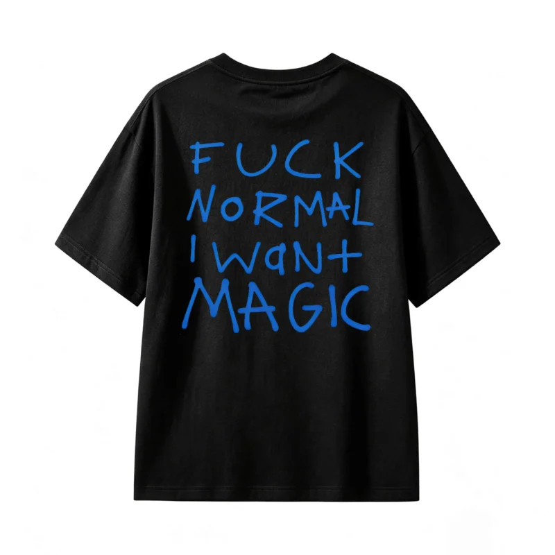 主图_1 Remera Algodón Estampada Frase Magic Diseño Oversize Premium