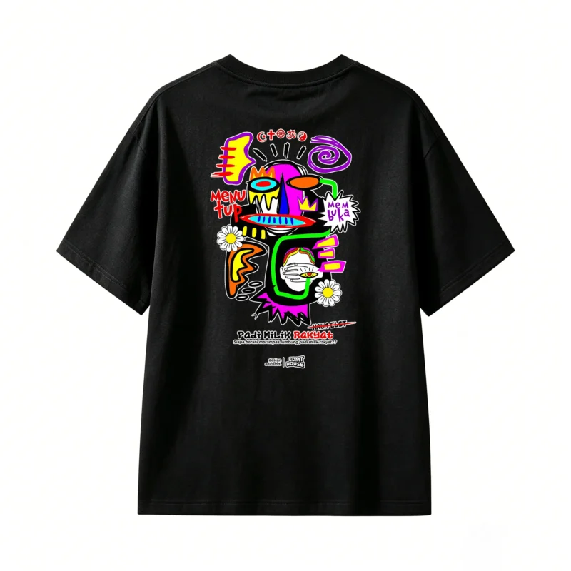 Remera Algodón Estampado Abstracto Arte Pop Calidad Premium