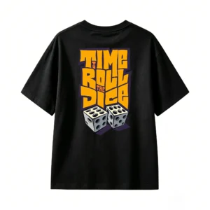 主图_1 Remera Algodón Estampada Time To Roll The Dice Premium