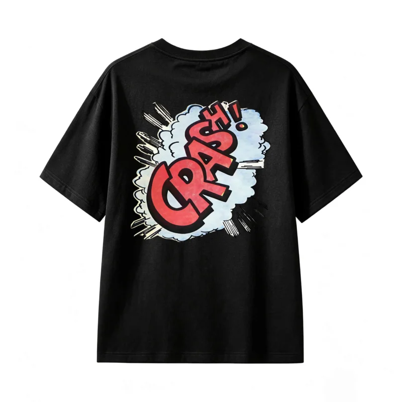 主图_1 Remera Algodón Estampado Crash Pop Art Diseño Urbano Premium