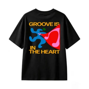 主图_1 Remera Algodón Estampada Groove Diseño Retro Vintage Urbano