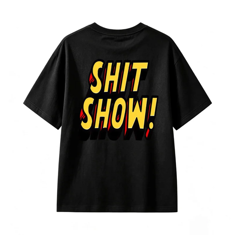 主图_1 Remera Algodón Estampada Shit Show Diseño Urbano Premium