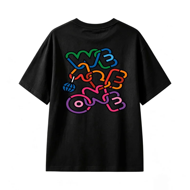 Remera Algodón We Are One Estampado Full Color Urbano Moda