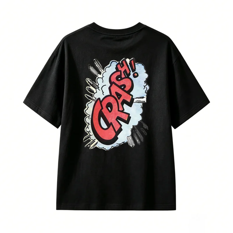 主图_1 Remera Algodón Estampado Crash Pop Art Diseño Urbano Premium