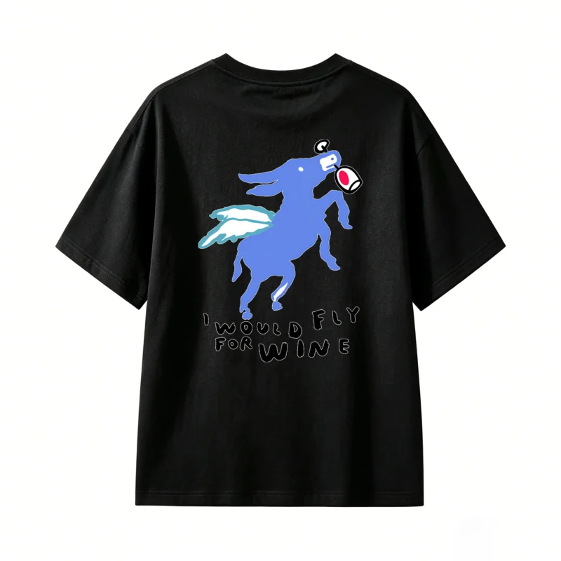 Remera Algodón Estampado Burro Volador Casual Premium