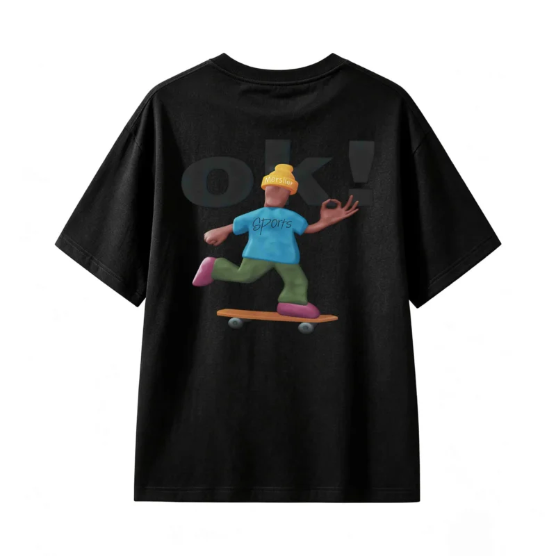 Remera Mersller Algodón Estampada Sports Skate Urbano Premium