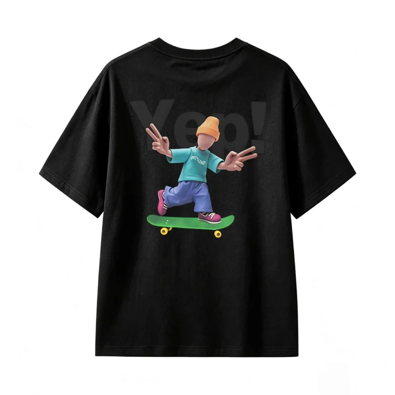 Remera Battlekd Algodón Estilo Urbano Oversize Skate Premium