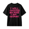 主图_1 Remera Algodón Estampada I Will Succeed Frase Casual Calidad
