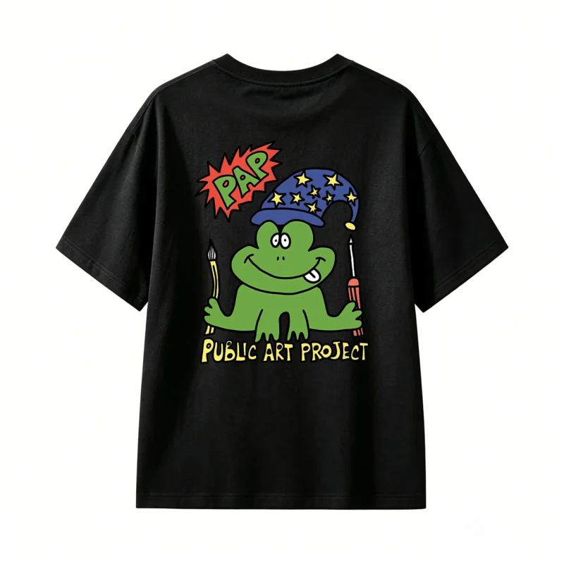 Remera Algodón Estampada Rana Mago Diseño Único Casual Urbano